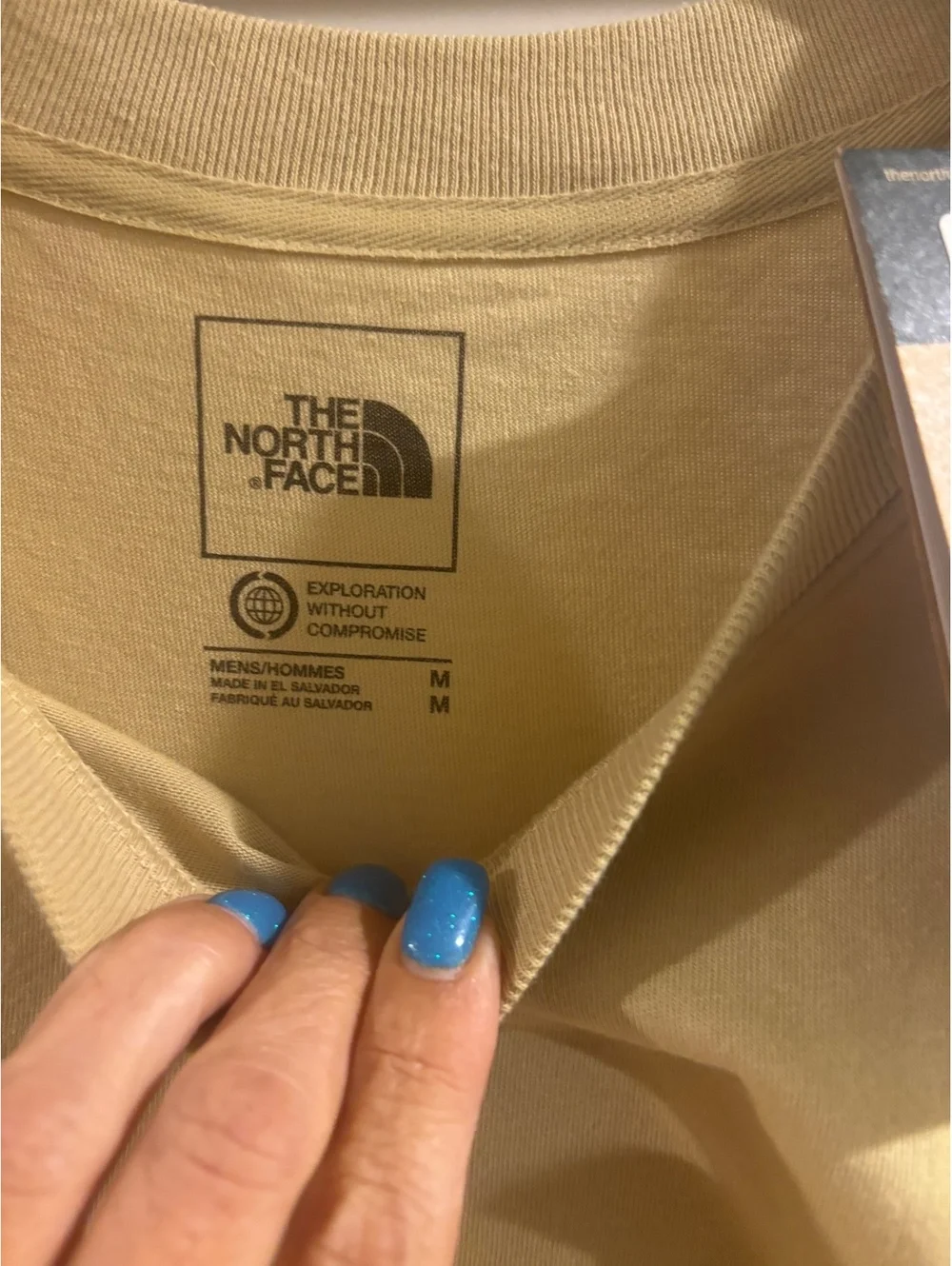 NWT The North Face Evolution Box Fit Relaxed Tee Khaki Stone Men’s Medium